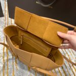 Bottega Veneta  Arco 33 Plain Weave 575943 Yellow Lychee Pattern
