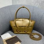 Bottega Veneta Arco 29 Plain Weave 575941 Mustard