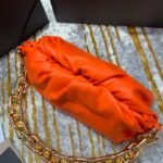 Bottega Veneta The Chain Pouch Orange Gold 620230