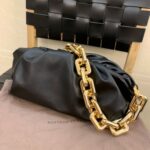 Bottega Veneta The Chain Pouch Black Gold 620230