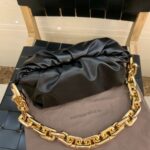 Bottega Veneta The Chain Pouch Black Gold 620230
