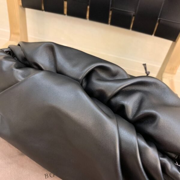 Bottega Veneta The Chain Pouch Black Silver 620230