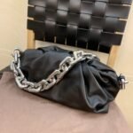 Bottega Veneta The Chain Pouch Black Silver 620230