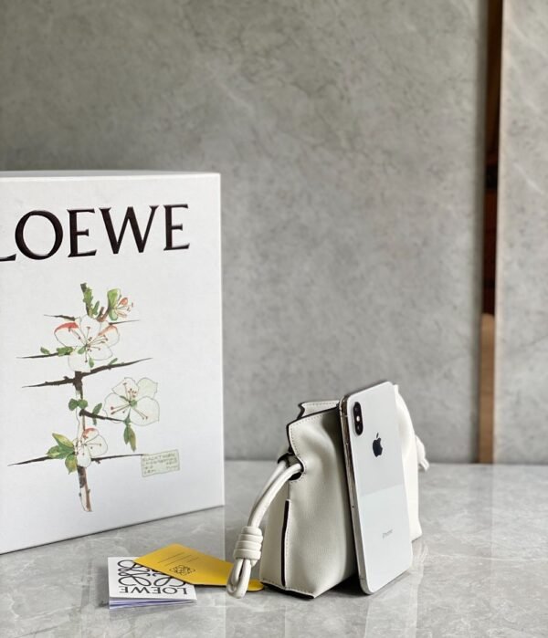 Loewe Bag Flamenco Mini White  15.5*12.5*5.5cm