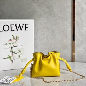 Loewe Bag Flamenco Mini Yellow  15.5*12.5*5.5cm