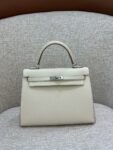 Hermes Bag Kelly 25cm*9.5cm*27cm White