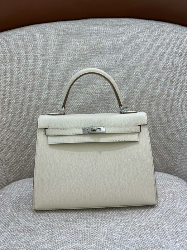 Hermes Bag Kelly 25cm*9.5cm*27cm White