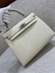 Hermes Bag Kelly 25cm*9.5cm*27cm White