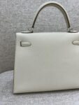 Hermes Bag Kelly 25cm*9.5cm*27cm White