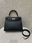 Hermes Bag Kelly 25cm*9.5cm*27cm Black