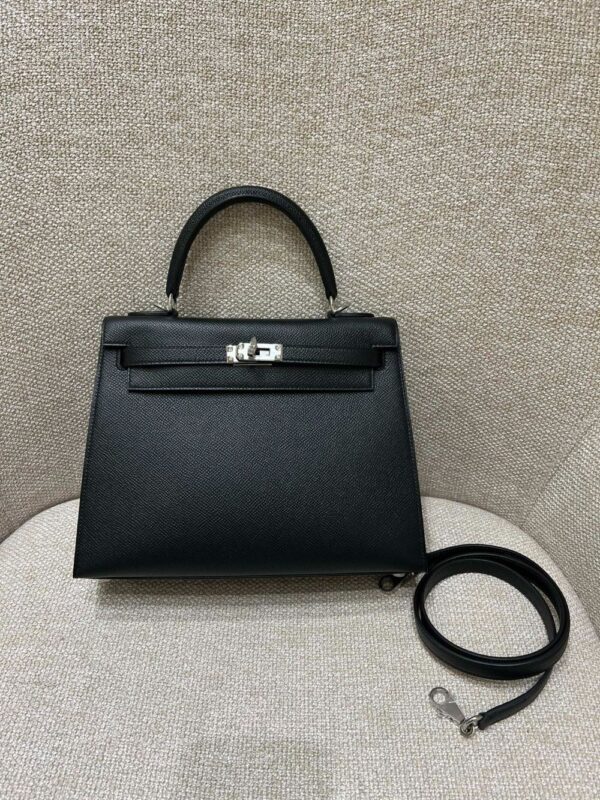 Hermes Bag Kelly 25cm*9.5cm*27cm Black