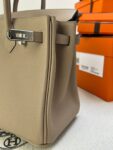 Hermes Bag Birkin 25cm*20cm*13cm Khaki Grey