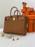Hermes Bag Birkin  25cm*20cm*13cm  Gold Brown