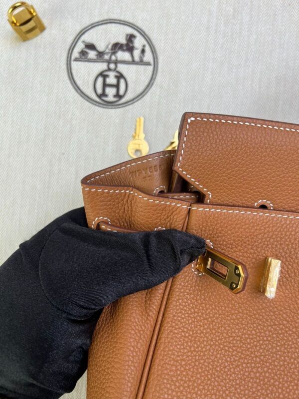 Hermes Bag Birkin  25cm*20cm*13cm  Gold Brown