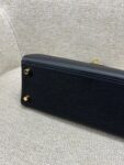 Hermes Bag Kelly  Craie Black 25cm*9.5cm*27cm