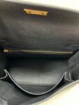 Hermes Bag Kelly  Craie Black 25cm*9.5cm*27cm
