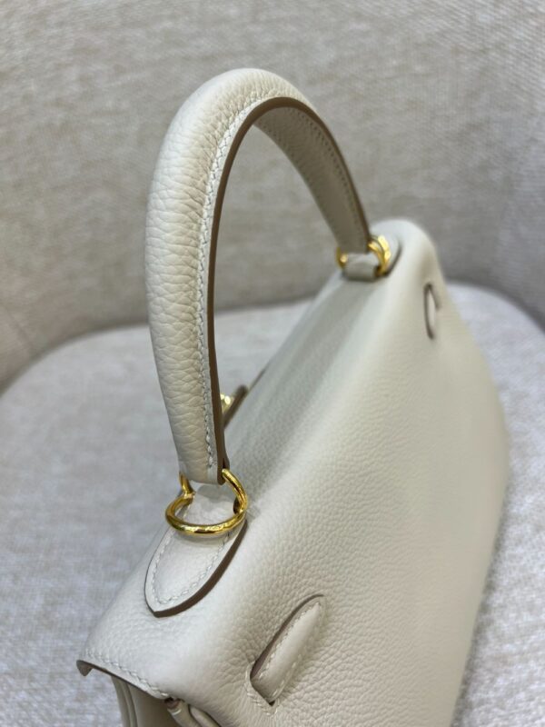Hermes Bag Kelly  Craie White