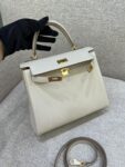 Hermes Bag Kelly  Craie White