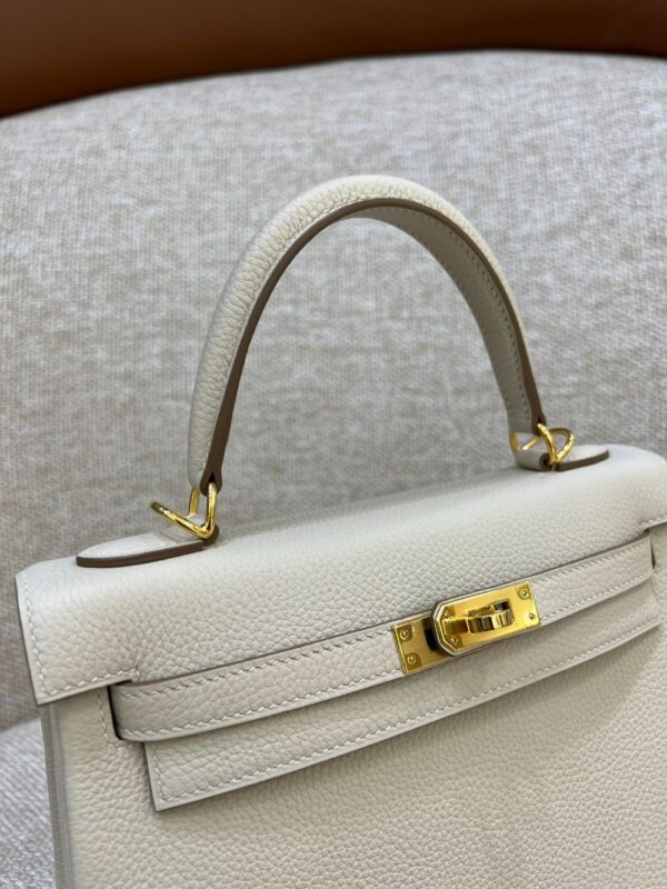 Hermes Bag Kelly  Craie White