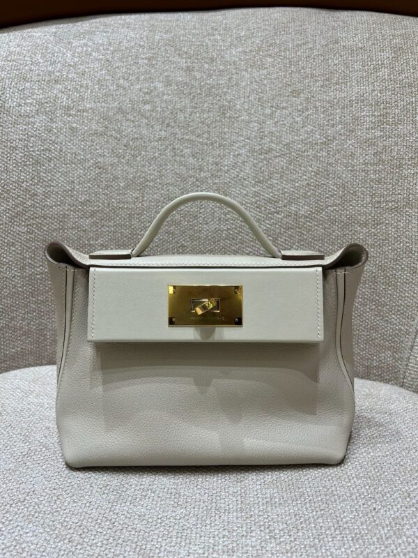 Hermes Bag Kelly 2424 mini 21cm*16*12cm White