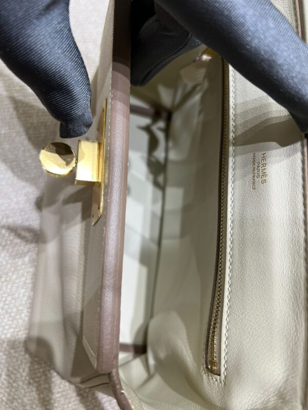 Hermes Bag Kelly 2424 mini 21cm*16*12cm White