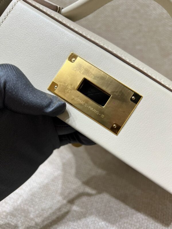 Hermes Bag Kelly 2424 mini 21cm*16*12cm White