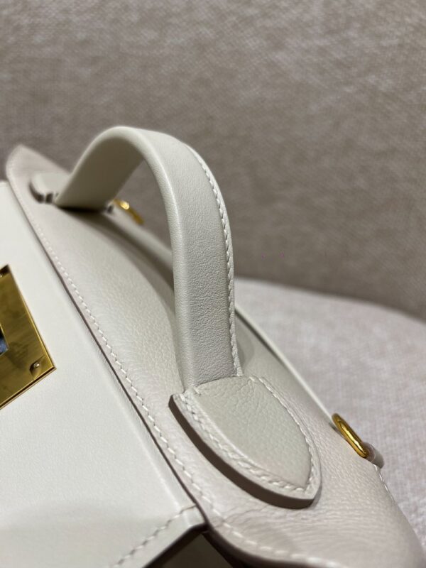 Hermes Bag Kelly 2424 mini 21cm*16*12cm White