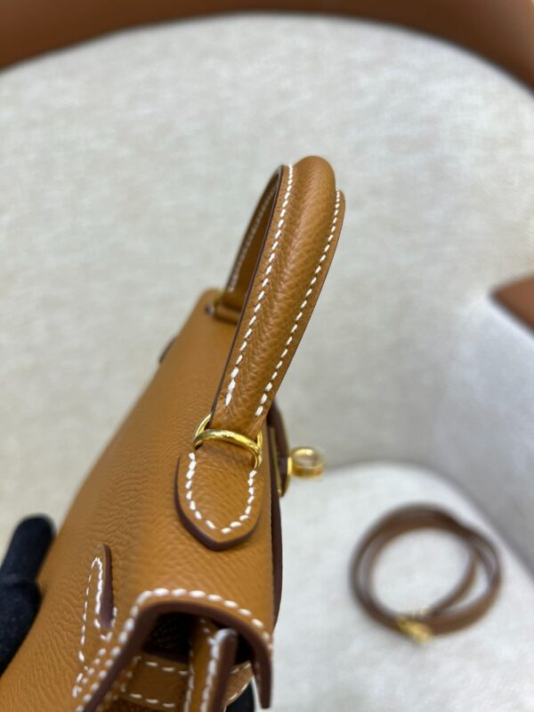 Hermes Bag Kelly mini 19cm*12cm*5.5cm Brown