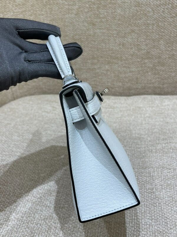 Hermes Bag Kelly mini  19cm*12cm*5.5cm Light Blue