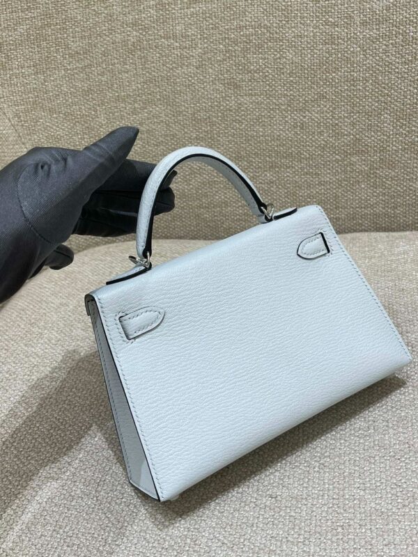Hermes Bag Kelly mini  19cm*12cm*5.5cm Light Blue