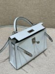 Hermes Bag Kelly mini  19cm*12cm*5.5cm Light Blue
