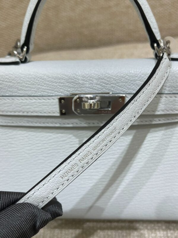Hermes Bag Kelly mini  19cm*12cm*5.5cm Light Blue