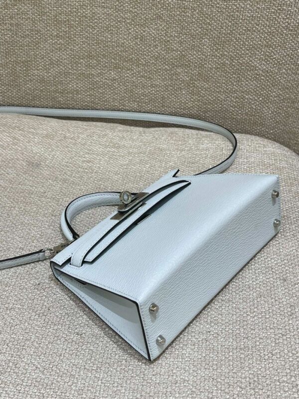 Hermes Bag Kelly mini  19cm*12cm*5.5cm Light Blue