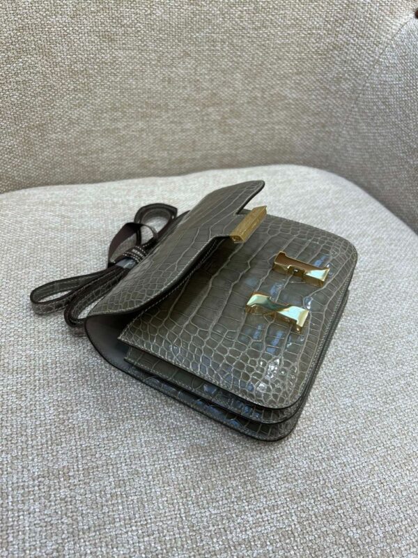 Hermes Bag Constance Gris Tourterelle19cm*15cm*4cm Grey