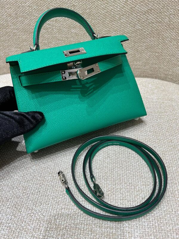 Hermes Bag Kelly Mini   19cm*12cm*5.5cm Green