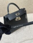 Hermes Bag Kelly Mini  Black 19cm*12cm*5.5cm