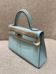 Hermes Bag Kelly mini  Blue 19cm*12cm*5.5cm