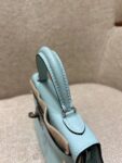 Hermes Bag Kelly mini  Blue 19cm*12cm*5.5cm