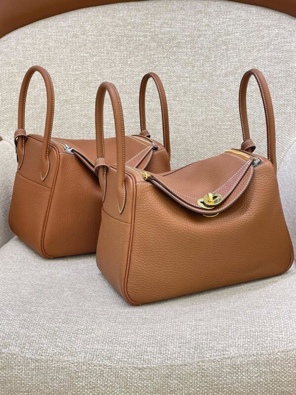 Hermes Bag Lindy26 Gold Brown