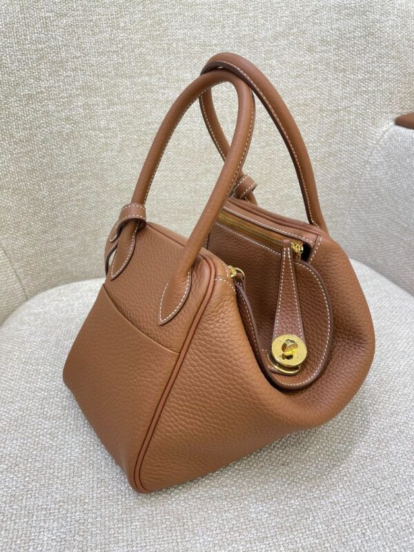 Hermes Bag Lindy26 Gold Brown