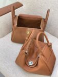 Hermes Bag Lindy26 Gold Brown