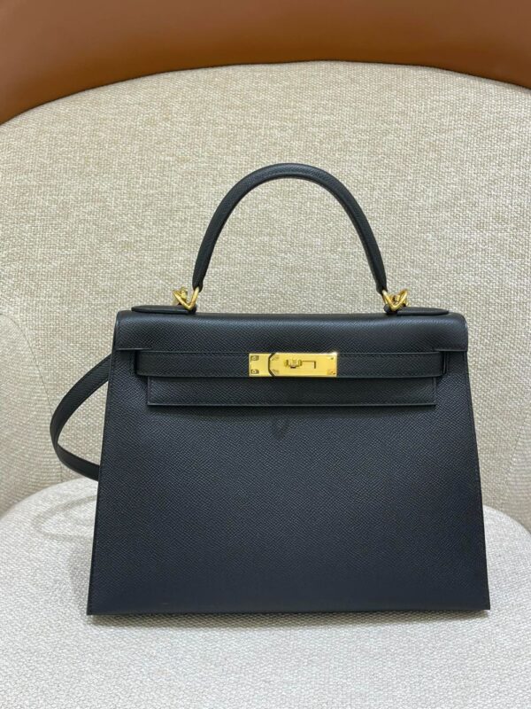 Hermes Bag Kelly28  28cm*22cm*10cm Black