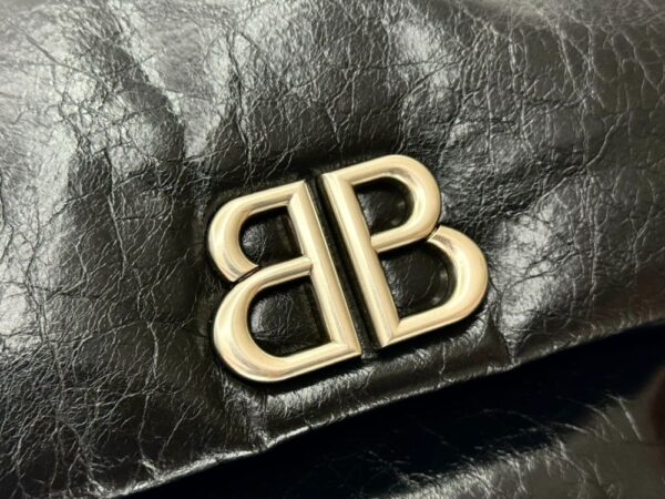 Balenciaga Oil wax Bag Monaco 0918 Black