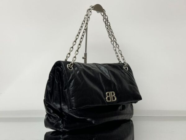 Balenciaga Oil wax Bag Monaco 0918 Black