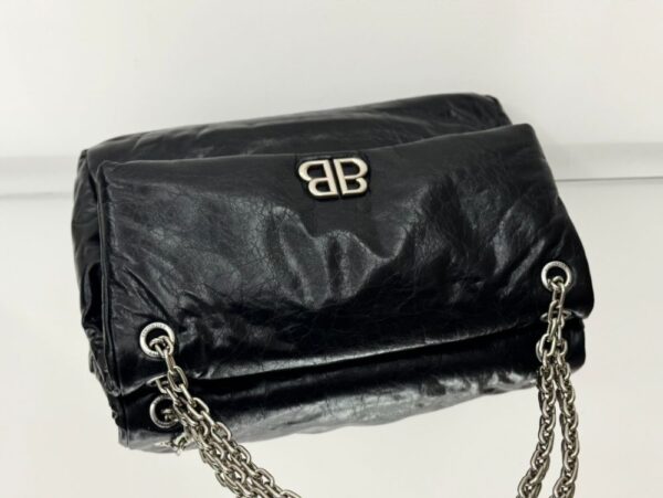 Balenciaga Oil wax Bag Monaco 0918 Black