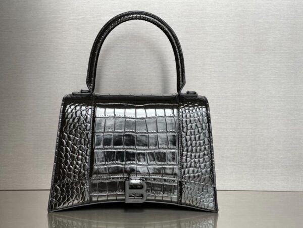 Balenciaga Bag Hourglass Plain Weave Black