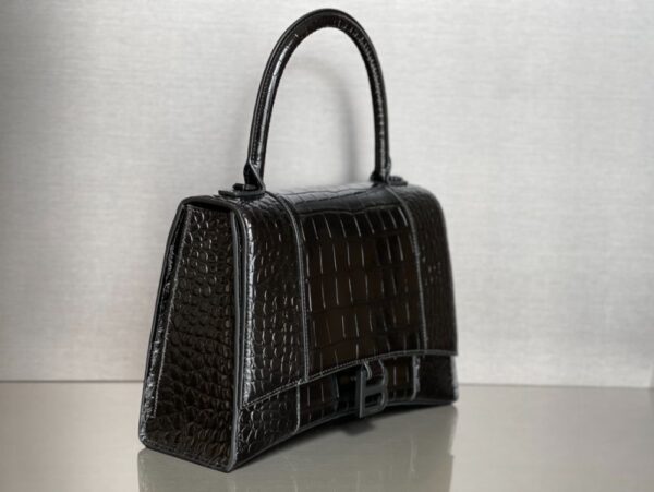 Balenciaga Bag Hourglass Plain Weave Black