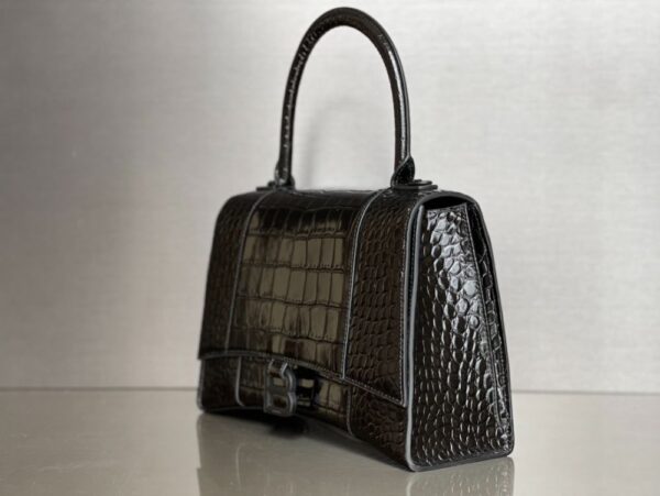 Balenciaga Bag Hourglass Plain Weave Black
