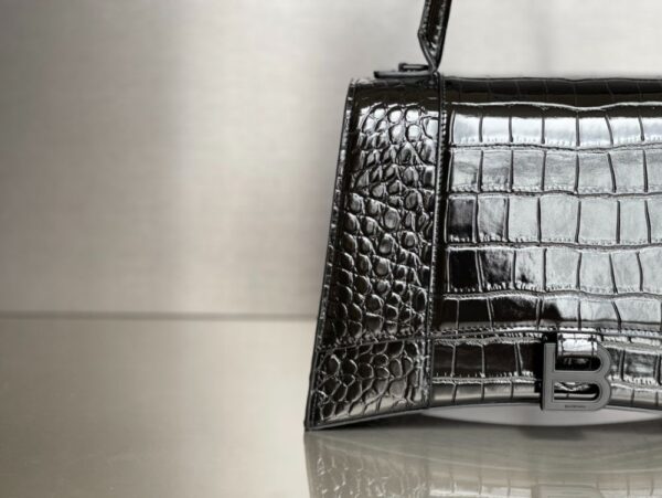 Balenciaga Bag Hourglass Plain Weave Black