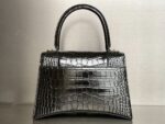 Balenciaga Bag Hourglass Plain Weave Black Gold